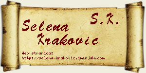 Selena Kraković vizit kartica